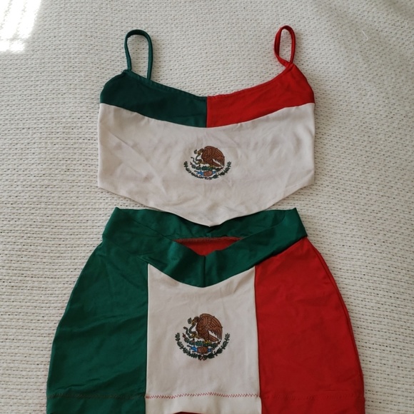 two piece mexican outfit